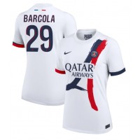 Maglia Calcio Paris Saint-Germain Bradley Barcola #29 Seconda Divisa Donna 2024-25 Manica Corta